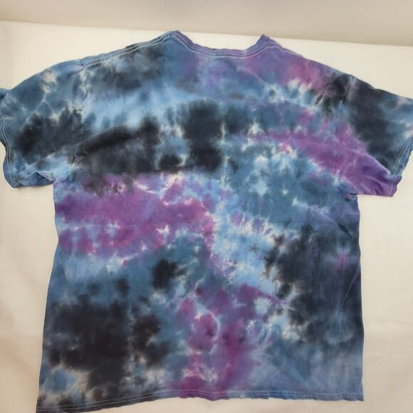 Rick & Morty  Adult Swim Ripple Jct T Shirt Men's XL Blue Tie Dye Constellation - Picture 2 of 8